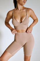 Creatures of XIX LuxLounge Biker Shorts - Taupe-Creatures of XIX-Pole Junkie