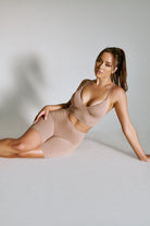 Creatures of XIX LuxLounge Biker Shorts - Taupe-Creatures of XIX-Pole Junkie