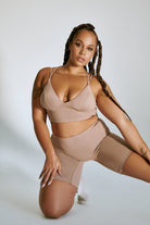 Creatures of XIX LuxLounge Biker Shorts - Taupe-Creatures of XIX-Pole Junkie