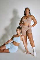 Creatures of XIX LuxLounge One Shoulder Illusion Top - Baby Blue-Creatures of XIX-Pole Junkie