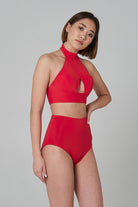 Shark Polewear High Waist Shorts - Red-Shark Polewear-Pole Junkie