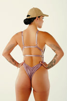 CXIX Aphrodite Bodysuit - Lilac Suede-Creatures of XIX-Pole Junkie