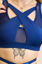 Lunalae Katherine Cross Over Top - Recycled Navy-Lunalae-Pole Junkie