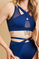 Lunalae Katherine Cross Over Top - Recycled Navy-Lunalae-Pole Junkie