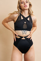 Lunalae Katherine Cross Over Top - Recycled Black-Lunalae-Pole Junkie