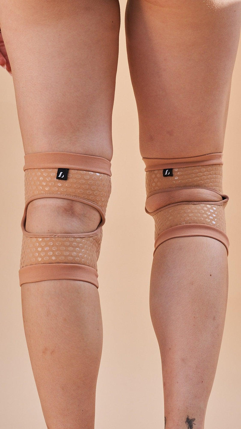 Lunalae Sticky Slim Look Kneepads - Sand-Lunalae-Pole Junkie