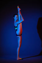 Rolling Contemporary Dance Socks - Roller Neon Striped-Rolling-Pole Junkie