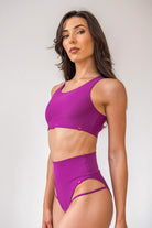 Pole Addict Isla Open Back Top - Lila-Pole Addict-Pole Junkie