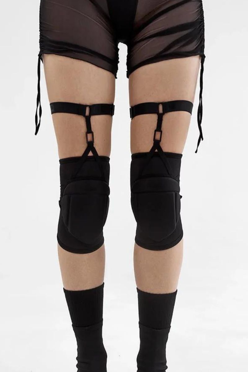 Queen Knee Pads - Black Elite-Queen Accessories-Pole Junkie