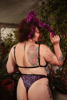 Rolling Tria Top - Purple Sequin-Rolling-Pole Junkie