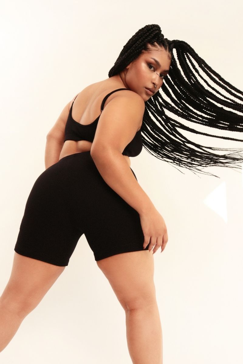 Rolling KI Biker Shorts - Black-Rolling-Pole Junkie