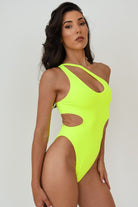 Pole Addict Mesmerized Bodysuit - Neon Yellow-Pole Addict-Pole Junkie
