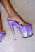 Hella Heels Ombre 8inch Stilettos - Purple-Hella Heels-Pole Junkie