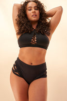 Lunalae Kylie Seamless Top - Black-Lunalae-Pole Junkie