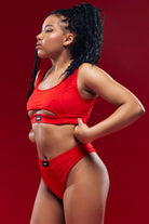 MÆD Offset Top - Red-MÆD-Pole Junkie