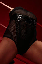 Rolling Alpha Hot Pants - Black Mesh-Rolling-Pole Junkie