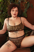 Rolling Vento Shorts - Gold Sequin-Rolling-Pole Junkie