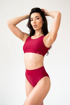 Pole Addict Isla High Waisted Shorts - Wine-Pole Addict-Pole Junkie