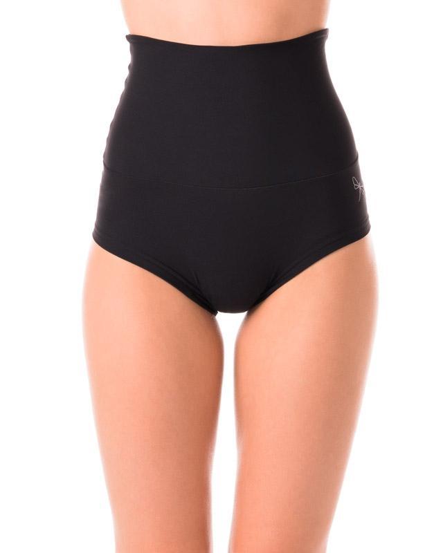 Dragonfly Betty High-Waisted Shorts - Black-Dragonfly-Pole Junkie