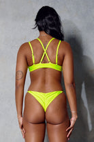 CXIX Classique Triangle Bralette - Neon Yellow-Creatures of XIX-Pole Junkie