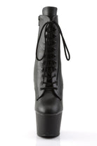 Pleaser USA Adore-1020 7inch Pleaser Boots - Matte Black-Pleaser USA-Pole Junkie