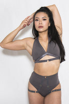 Tatiana Activewear Tokio Shorts - Charcoal-Tatiana Activewear-Pole Junkie