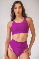 Pole Addict Isla Open Back Top - Lila-Pole Addict-Pole Junkie