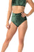 Dragonfly Lola High-Waisted Shorts - Velvet Emerald-Dragonfly-Pole Junkie