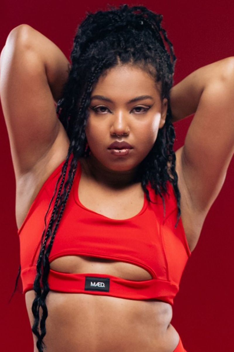 MÆD Offset Top - Red-MÆD-Pole Junkie