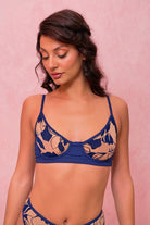 RAD Paradiso Inferno Top - Dark Blue/Nude-RAD-Pole Junkie