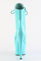Pleaser USA Adore-1020 7inch Pleaser Boots - Patent Aqua-Pleaser USA-Pole Junkie