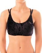 Dragonfly Velvet Nicole Top - Black-Dragonfly-Pole Junkie