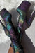 Hella Heels 8inch High Ankle Boots - Moonlight Leopard-Hella Heels-Pole Junkie