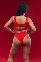 MÆD Offset Top - Red-MÆD-Pole Junkie