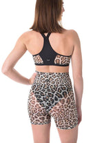 Dragonfly Zoe Shorts - Leopard Mesh-Dragonfly-Pole Junkie