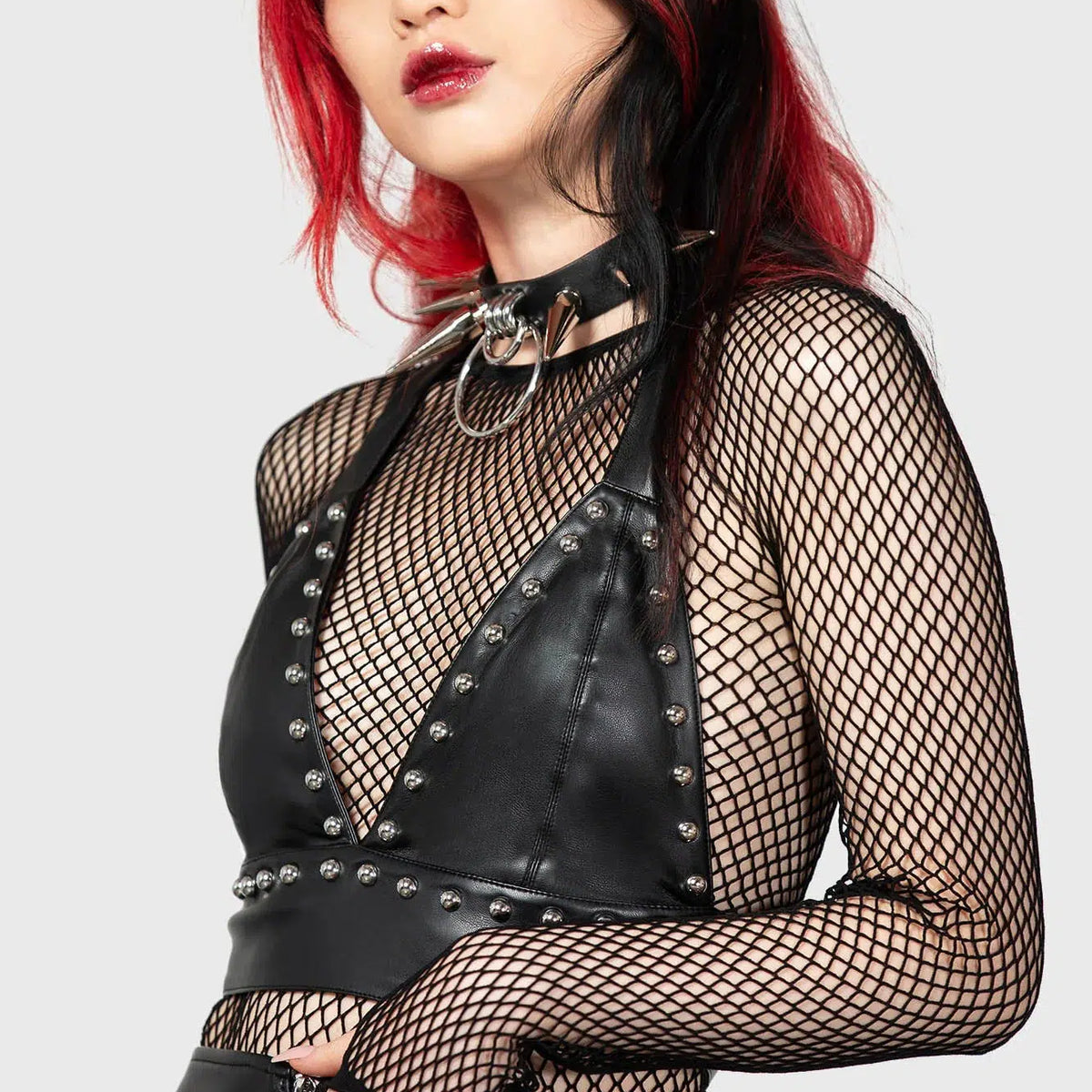 Killstar, Tops, New Killstar Smoke For Sinners Corset Faux Leather With  Grommets Xl