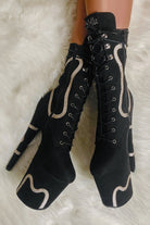 Hella Heels Snake In My Boot 8inch Boots - Black-Hella Heels-Pole Junkie