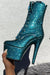 Hella Heels The Glitterati 7inch Boots - Ocean Eyes-Hella Heels-Pole Junkie