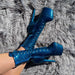 Hella Heels The Glitterati 7inch Boots - Skinny Dippin'-Hella Heels-Pole Junkie
