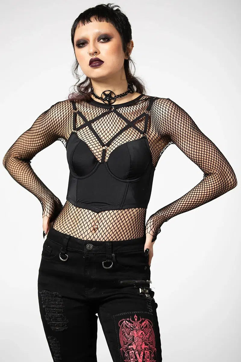 Killstar Cage Effect Bra - Black — Pole Junkie (EU)