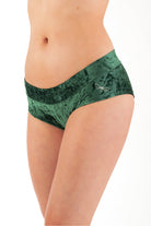 Dragonfly Hot Pants - Velvet Emerald-Dragonfly-Pole Junkie