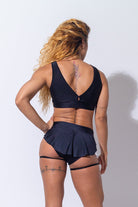 Sorte Diva Secret Skirt Bottoms - Black-Sorte-Pole Junkie