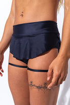 Sorte Diva Secret Skirt Bottoms - Black-Sorte-Pole Junkie