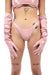 Naughty Thoughts Sinner Vinyl Thong Bottoms - Pink-Naughty Thoughts-Pole Junkie