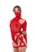 Naughty Thoughts XXX Rated See Through Bodysuit - Red-Naughty Thoughts-Pole Junkie
