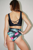 Pole Addict High Waisted Shorts - Exotic Flower-Pole Addict-Pole Junkie