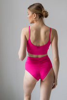 Pole Addict Lena Basic Top - Neon Pink-Pole Addict-Pole Junkie