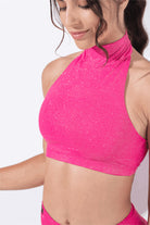 RAD Eve Top - Fuchsia Glitter-RAD-Pole Junkie