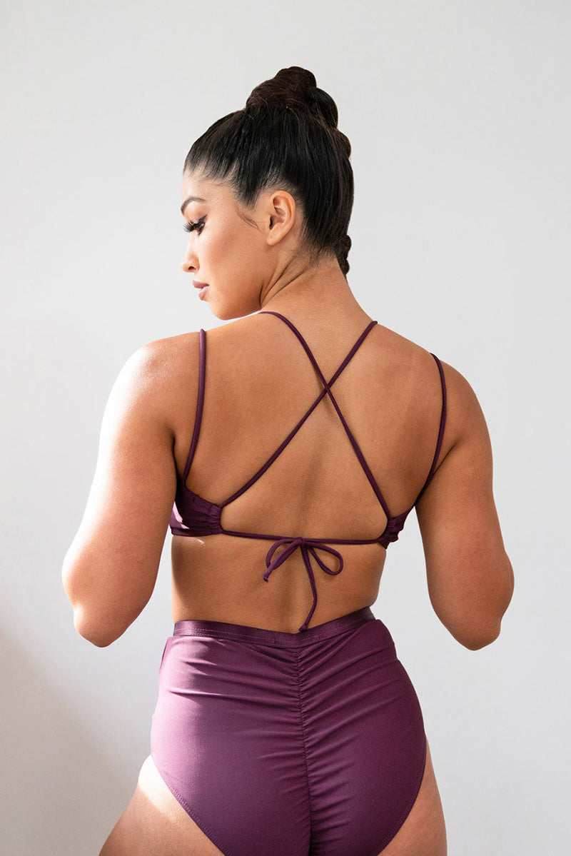 Lunalae Amelia Top - Recycled Mulberry-Lunalae-Pole Junkie