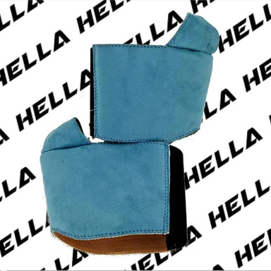Hella Heels Classique Shoe Protector - Baby Blue Faux Suede-Hella Heels-Pole Junkie